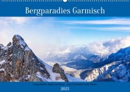 Bergparadies Garmisch - traumhafte Impressionen (Wandkalender 2023 DIN A2 quer)
