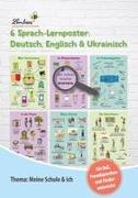 6 Sprach-Lernposter: Deutsch, Englisch, Ukrainisch