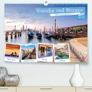 Venedig und Burano - Lagunenstadt und bunte Häuser (Premium, hochwertiger DIN A2 Wandkalender 2023, Kunstdruck in Hochglanz)