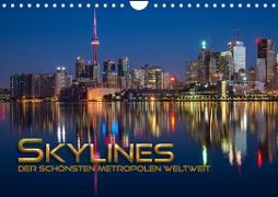 Skylines der schönsten Metropolen weltweit (Wandkalender 2023 DIN A4 quer)