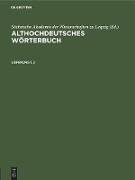 Althochdeutsches Wörterbuch. Lieferung 1, 2