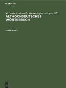 Althochdeutsches Wörterbuch. Lieferung 4/5