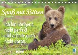 Spaß mit Bären: Edition lustige Tiere (Tischkalender 2023 DIN A5 quer)