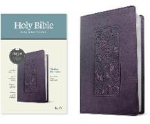 KJV Thinline Reference Bible, Filament-Enabled Edition (Red Letter, Leatherlike, Floral Frame Purple)