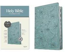 KJV Thinline Reference Bible, Filament-Enabled Edition (Red Letter, Leatherlike, Floral Leaf Teal, Indexed)