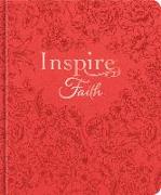 Inspire Faith Bible Nlt, Filament-Enabled Edition (Hardcover Leatherlike, Coral Blooms): The Bible for Coloring & Creative Journaling