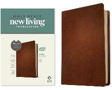 NLT Large Print Thinline Reference Bible, Filament-Enabled Edition (Red Letter, Genuine Leather, Brown)