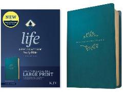 KJV Life Application Study Bible, Third Edition, Large Print (Red Letter, Leatherlike, Teal Blue)
