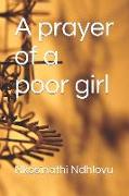 A prayer of a poor girl