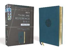 Niv, Thinline Reference Bible, Large Print, Leathersoft, Teal, Red Letter, Comfort Print
