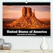 USA: Landschaften der Weststaaten (Premium, hochwertiger DIN A2 Wandkalender 2023, Kunstdruck in Hochglanz)