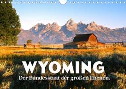Wyoming - Der Bundesstaat der großen Ebenen. (Wandkalender 2023 DIN A4 quer)