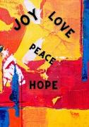 Joy love peace hope notebook