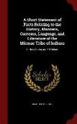 A Short Statement of Facts Relating to the History, Manners, Customs, Language, and Literature of the Micmac Tribe of Indians: In Nova-Scotia and P.E