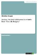 Analyse: Friedrich Schleiermachers fünfte Rede "Über die Religion"