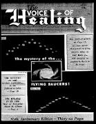 The VOICE of HEALING MAGAZINE. The mystery of the...FLYING SAUCERS APRIL, 1954