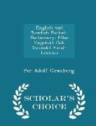 English and Swedish Pocket-Dictionary: Eller Engelskt Och Swenskt Hand-Lexicon - Scholar's Choice Edition