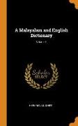 A Malayalam and English Dictionary, Volume 1
