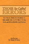 Those So-Called Errors