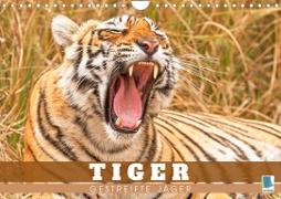 Tiger: Gestreifte Jäger (Wandkalender 2023 DIN A4 quer)