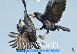 Rabenvögel: Schwarz, schlau, schön (Wandkalender 2023 DIN A3 quer)