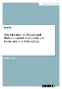 Arbeitslosigkeit in Deutschland. Maßnahmen und Instrumente des Sozialstaates zur Bekämpfung