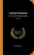 Lexicon Platonicum: Sive, Vocum Platonicarum Index, Volume 2