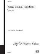 Pange Lingua Variations: Parts