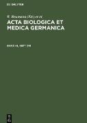 Acta Biologica et Medica Germanica. Band 41, Heft 7/8