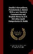 Dandin's Kavyadarsa, Parichcheda 2. Edited with a New Sanskrit Commentary and English Notes by S.K. Belvalkar [and] Rangacharya B. Raddi