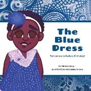 The blue dress