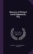 Memoirs of Richard Lovell Edgeworth, Esq