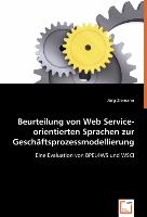 Beurteilung von Web Service-orientierten Sprachen zur Geschäftsprozessmodellierung