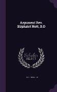 Argument Rev. Eliphalet Nott, D.D