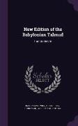 New Edition of the Babylonian Talmud: Tract Sanhedrin