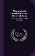 Chronological Handbook of the History of China: A Manuscript Left by the Late Rev. Ernst Faber