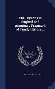 The Heydons in England and America, A Fragment of Family History