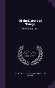 Of the Nature of Things: A Metrical Translation
