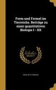 GER-FORM UND FORMEL IM TIERREI