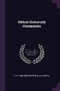 Oxford University Ceremonies