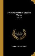 5 CENTURIES OF ENGLISH VERSE V