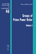 Groups of Prime Power Order. Volume 1