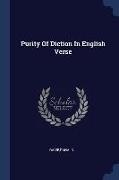 Purity Of Diction In English Verse