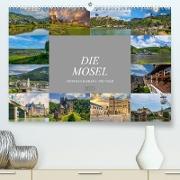Die Mosel zwischen Koblenz und Trier (Premium, hochwertiger DIN A2 Wandkalender 2023, Kunstdruck in Hochglanz)