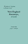 "Wasteing my Substance by Riotous living": New-England Runaways, 1778-1783