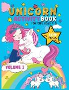 Unicorn Activity Book for kids 4-8