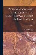 Exploration and Development of Geothermal Power in California, No.75