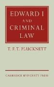 Edward I and Criminal Law