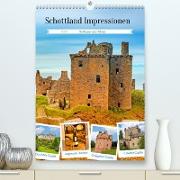 Schottland Impressionen - Schlösser und Whisky (Premium, hochwertiger DIN A2 Wandkalender 2023, Kunstdruck in Hochglanz)