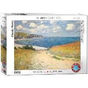 Strandweg zwischen Weizenfeldern von Claude Monet 1000 Teile